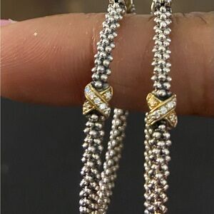 Elegant Silver and Gold Women's Earrings